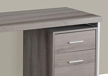 Load image into Gallery viewer, Monarch Specialties Contemporary Laptop Table with Drawer and File Cabinet Home &amp; Office Computer Desk-Metal Legs, 48&quot; L, Dark Taupe-Silver
