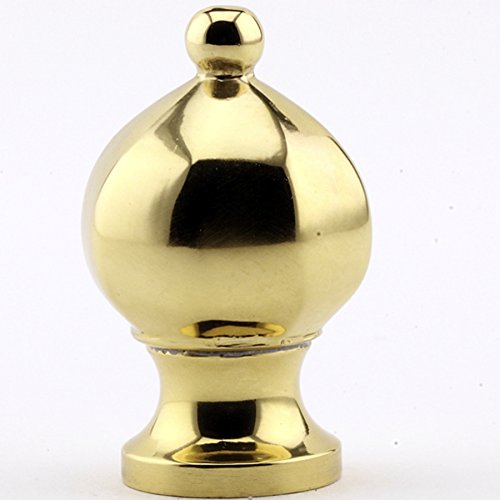 Octagon Brass Lamp Finial (Polished Brass)