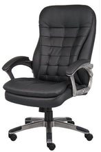 Load image into Gallery viewer, Boss Office Products B9331 High Back Executive Chair with Pewter Finsh in Black
