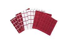 Load image into Gallery viewer, Ritz 100% Terry Cotton, Highly Absorbent Dish Cloth Set, 12&quot; x 12&quot;, 6-Pack, Paprika Red
