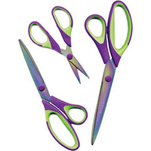 Load image into Gallery viewer, Sullivans Titanium Coated, Set of 3 Scissors Set, Purple
