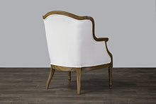 Load image into Gallery viewer, Baxton Studio Charlemagne Traditional French Accent Chair, White
