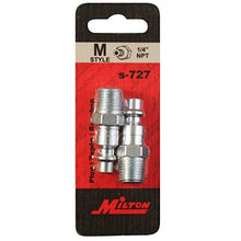 Load image into Gallery viewer, Milton S-727 1/4&quot; MNPT M Style Plug - Pack of 2
