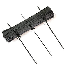 Load image into Gallery viewer, Tangser Plastic Black 6&quot; Twist Ties, Reusable Cable Ties,Long Garbage Bag Wire Ties, Trash Bag Coated Ties, Twisty Ties for Organizing, Plant Hollding, Office, Christmas Tree (500 Pcs/6 inch)
