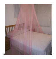 Hoop Bed Canopy Mosquito Net for Crib, Twin, Full, Queen or King Size Bed and Travel Outdoor Events (Lt.Pink)