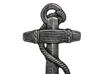 Load image into Gallery viewer, Handcrafted Model Ships Antique Silver Cast Iron Anchor Key Hook 5&quot;- Metal Wall Art- Decorative Cast Ir
