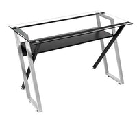 Calico Designs Colorado Desk, Black/Silver, 47