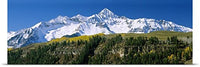 GREATBIGCANVAS Entitled Low Angle View of snowcapped Mountains, Rocky Mountains, Telluride, Colorado Poster Print, 90