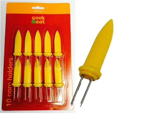 Cook and Eat Corn On The Cob Sweet Corn Holders Bbq Skewers Barbecue Grill Food Fork Prongs