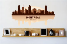 Load image into Gallery viewer, Decals - Montreal Canada Quebec CA Skyline City View Beautiful Scene Landmarks, Buildings &amp; Water Picture Art Mural Size 24 Inches X 48 Inches - Vinyl Wall Sticker - 22 Colors Available
