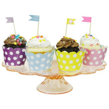 Load image into Gallery viewer, AllyDrew Standard Size Polka Dots Cupcake Wrappers (Set of 20), Blue
