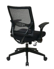 Load image into Gallery viewer, SPACE Seating AirGrid Dark Back and Padded Mesh Seat, 2-to-1 Synchro Tilt Control, Flip Arms, Pneumatic Seat Height Adjustment and Angled Nylon Finish Base Managers Chair
