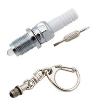 Load image into Gallery viewer, Spark-plug Keychain and LED Flashlight
