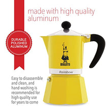 Load image into Gallery viewer, Bialetti 4982 Rainbow Espresso Maker, Yellow
