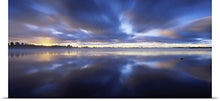 Load image into Gallery viewer, GREATBIGCANVAS Entitled Panoramic View of a River, Vuoksi River, Imatra, Finland Poster Print, 72&quot; x 32&quot;, Multicolor
