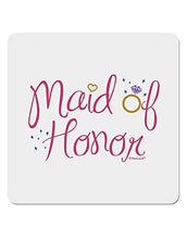Load image into Gallery viewer, TOOLOUD Maid of Honor - Diamond Ring Design - Color 4x4 Square Sticker - 4 Pack
