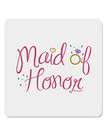 TOOLOUD Maid of Honor - Diamond Ring Design - Color 4x4 Square Sticker - 4 Pack