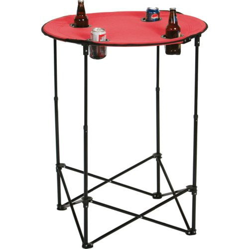 Picnic Plus Portable Round Tailgate Table Extends from 24