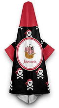 Load image into Gallery viewer, YouCustomizeIt Pirate Kids Hooded Towel (Personalized)
