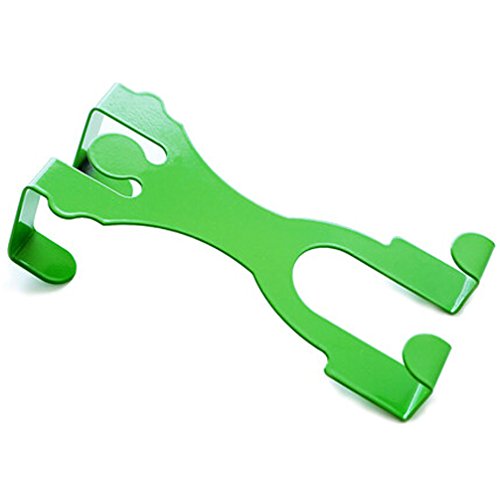 MYtodo Cartoon Boy door back style iron Free nail hook Clothes rack (Green)