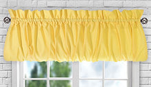 Load image into Gallery viewer, Ellis Curtain Stacey Sheer Balloon Valance, 60&quot; x 15&quot;, Yellow - 730462114877
