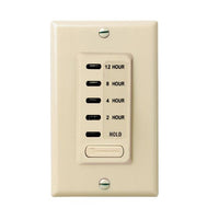 Intermatic EI230 2/4/8/12 Hour SPST 1800-Watt Electronic in-Wall Countdown Timer, Ivory