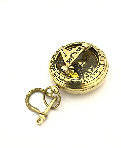 Casanova Nauticals Push Button Brass Pocket Compass