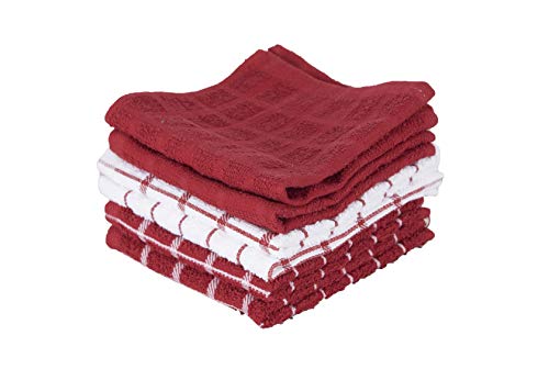 Ritz 100% Terry Cotton, Highly Absorbent Dish Cloth Set, 12