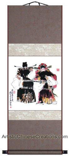 Chinese Art / Chinese Brush Paintings / Traditional Chinese Paintings - Chinese Painting Scroll - Chinese Opera