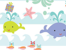 Load image into Gallery viewer, Sea Babies Gift Wrap Flat Sheet 24&quot; X 6&#39;
