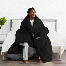 Load image into Gallery viewer, Bare Home Reversible Comforter - King/California King - Goose Down Alternative - Ultra-Soft - Premium 1800 Series - Hypoallergenic - All Season Breathable Warmth (King/Cal King, Black/Grey)
