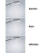 Load image into Gallery viewer, hansgrohe Raindance Select E Easy Install 5-inch Handheld Shower Head Modern 3 RainAir, Rain, Whirl 26521401
