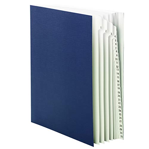 Smead Desk File/Sorter, Daily (1-31), 31 Dividers, Letter Size, Blue (89294)
