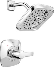 Load image into Gallery viewer, Delta Faucet Tesla 14 Series Single-Function Shower Trim Kit with Three-Spray Touch-Clean H2Okinetic Shower Head, Chrome T14252 (Valve Not Included)
