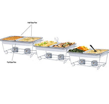 Load image into Gallery viewer, TigerChef 0026-CATERSET Catering Set Serving Dishes for Parties Includes Chafer Pans Set and Disposable Serving Utensils, Spoons and Tongs for Parties and Events Birthday, Holidays, picnics, Wedding
