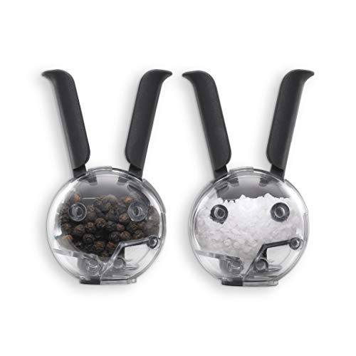 Chef'n Mini Magnetic PepperBall and SaltBall Set (Black)