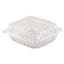 Load image into Gallery viewer, DCC C90PST1 ClearSeal Hinged-Lid Plastic Containers, 8 3/10 x 8 3/10 x 3, Clear, 250/Carton
