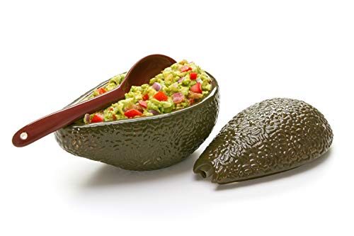 Prepworks by Progressive Guacamole Bowl with Spoon - Great for serving Homemade Guacamole, Avocado Dip, Guacamole Serving Tray