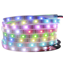 Load image into Gallery viewer, ALITOVE WS2812B LED Strip Individually Addressable RGB LED Pixels Light Strip 16.4ft 150 LEDs Dream Color Digital Programmable LED Tape Lighting Waterproof IP67 DC 5V for for Home Bar Decor Lighting
