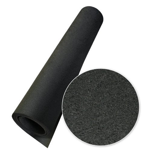 Rubber-Cal Elephant Bark Floor Mat, Black, 3/16-Inch x 4 x 8-Feet