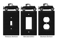 Load image into Gallery viewer, SWEN Products Model A Car Wall Plate Cover (Single Outlet, Black)
