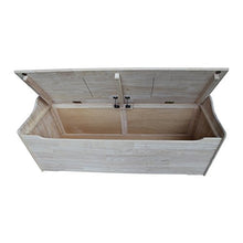 Load image into Gallery viewer, International Concepts Unfinished Storage Box, 23(H) x 47(W) x 19(D)
