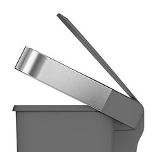 Load image into Gallery viewer, simplehuman 45 Liter / 12 Gallon Rectangular Kitchen Step Trash Can with Soft-Close Lid, Grey Plastic
