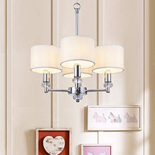 Load image into Gallery viewer, Wellmet Chandelier Shades,ONLY for Candle Bulbs,Clip-on Drum Lamp Shades,Set of 6,5.5&quot;x5.5&quot;x5&quot;, Cream White
