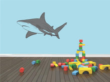 Load image into Gallery viewer, Decals - Shark Fish Ocean Sea Water Swimming Animal Boy Girl Children Kids Kitchen Home Decor Image Graphic Mural Design Decoration Size 22 Inches X 60 Inches - Vinyl Wall Sticker
