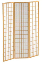 Load image into Gallery viewer, ACME 02285 Naomi 3-Panel Wooden Screen, Natural Finish
