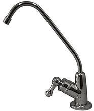 Load image into Gallery viewer, Pureteck F-07-CHR Euro Style Non Air-Gap RO Faucet for Reverse Osmosis with Quarter Turn Knob, Chrome
