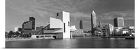 GREATBIGCANVAS Entitled Buildings at The Waterfront, Rock and Roll Hall of Fame, Cleveland, Ohio Poster Print, 90