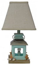 Load image into Gallery viewer, Diva At Home Set of 2 Cape Cod Coastal Style Lantern Table Lamps with Beige Burlap Shades
