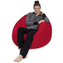 Load image into Gallery viewer, Sofa Sack - Plush, Ultra Soft Bean Bag Chair - Memory Foam Bean Bag Chair with Microsuede Cover - Stuffed Foam Filled Furniture and Accessories for Dorm Room - Cinnabar 3&#39;

